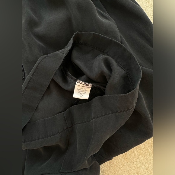 Sunner black pure silk jumpsuit romper - size M - Picture 6 of 8